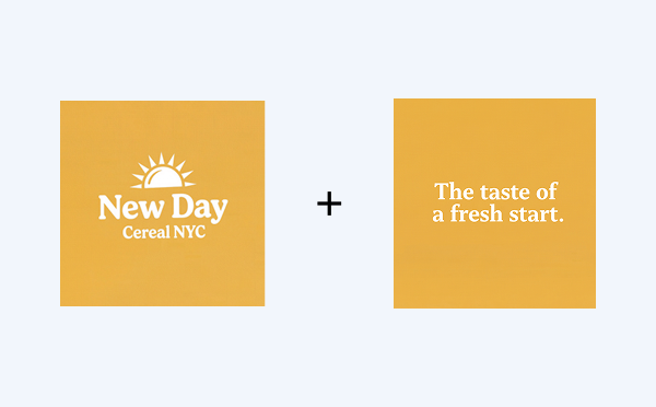Logo plus Tagline pairing